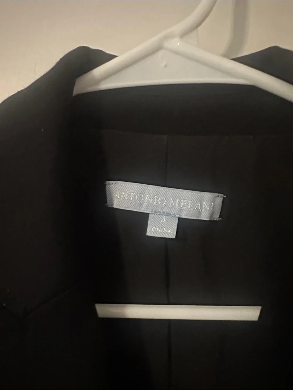 ANTONIO MELANI Black Double-Breasted Blazer with Gold Buttons - Picture 4 of 5